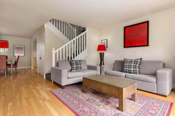2 Bedroom Lodge open living space at Duchally Hotel & Country Estate