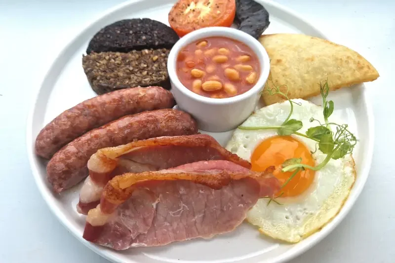 English Breakfast at Monteaths restaurant